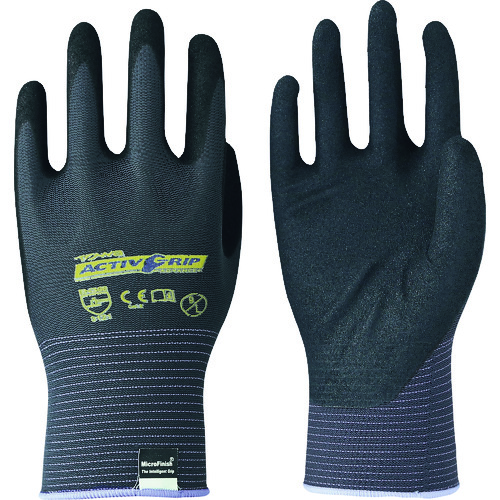 トラスコ中山 トワロン ニトリル背抜き手袋 ActiveGrip Advance3双組 9/L (3双入)(ご注文単位5袋)【直送品】