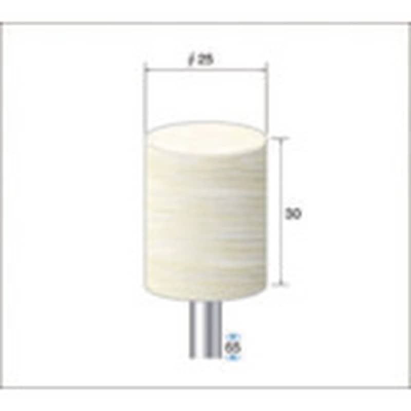 トラスコ中山 ナカニシ フェルトバフハードタイプ (1Pk(袋)=5本入) 477-0331(ご注文単位1パック)【直送品】