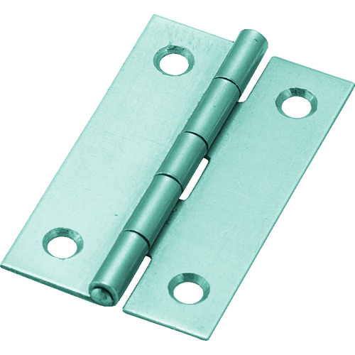 トラスコ中山 TRUSCO スチール製薄口普通蝶番 三価クロムメッキ仕上げ 全長51.0mm(ご注文単位1袋)【直送品】
