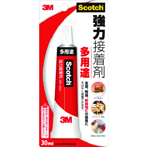 トラスコ中山 3M スコッチ 強力接着剤 多用途 30ml(ご注文単位1本)【直送品】