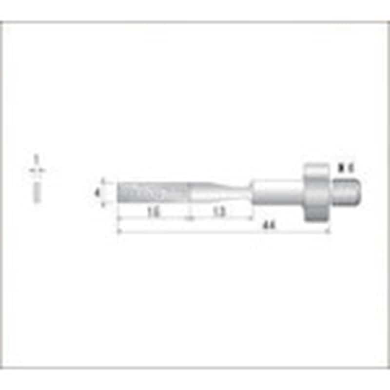 トラスコ中山 ナカニシ 電着ダイヤモンドヤスリ(シーナスシリーズ専用)全長44mm刃長15mm刃幅4mm　477-2113（ご注文単位1本）【直送品】