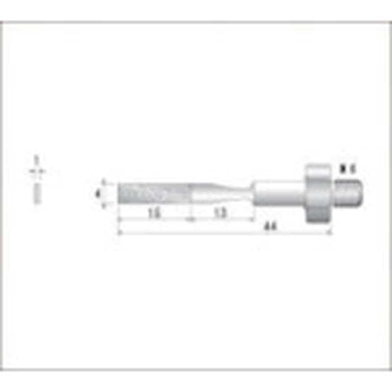 トラスコ中山 ナカニシ 電着ダイヤモンドヤスリ(シーナスシリーズ専用)全長44mm刃長15mm刃幅4mm　477-2121（ご注文単位1本）【直送品】