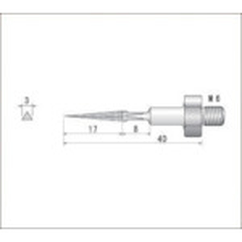 トラスコ中山 ナカニシ 電着ダイヤモンドヤスリ(全長40mm刃長17mm刃幅3mm) 477-2237(ご注文単位1本)【直送品】