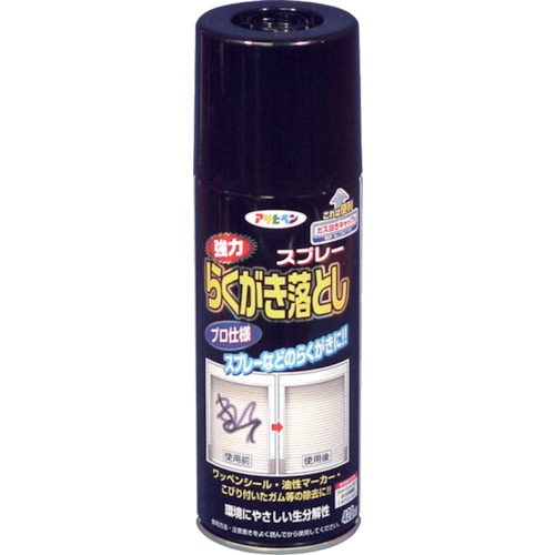 トラスコ中山 アサヒペン 強力らくがき落としスプレー420ml(ご注文単位1本)【直送品】
