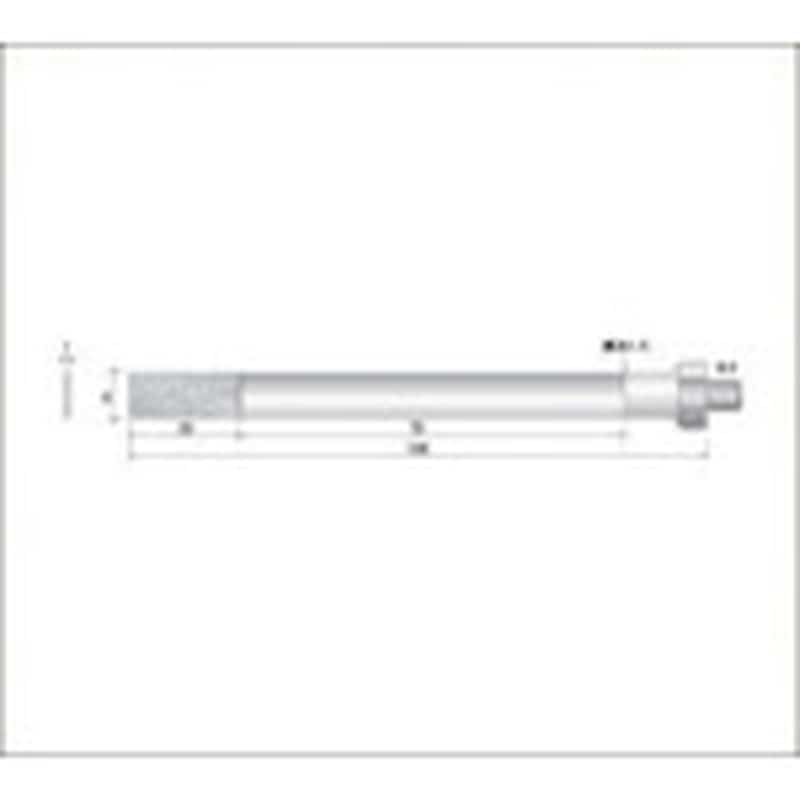 トラスコ中山 ナカニシ 電着ダイヤモンドヤスリ(全長105mm刃長20mm刃幅8mm)　477-2261（ご注文単位1本）【直送品】