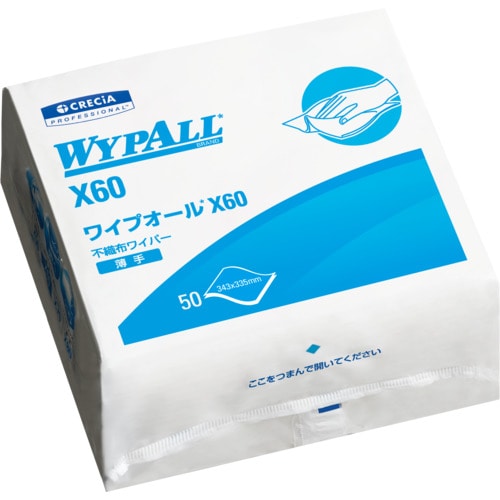 トラスコ中山 クレシア ワイプオールX60 4つ折り(ご注文単位1ケース)【直送品】