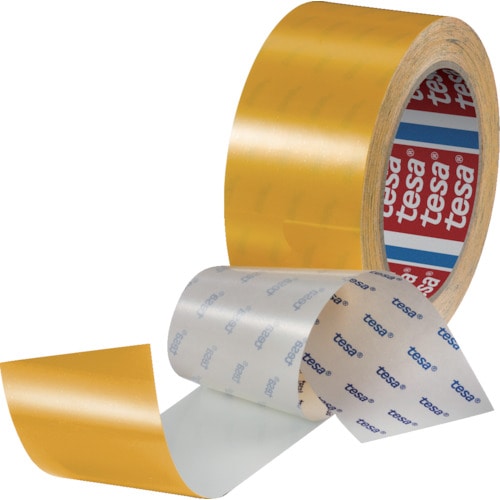 トラスコ中山 tesa 高耐久ラインテープ テサ60960 黄 50mm×20m(ご注文単位1巻)【直送品】