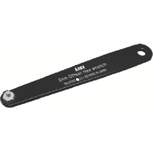 トラスコ中山 アネックス スリムオフセット六角レンチH2.5×10(ご注文単位1本)【直送品】