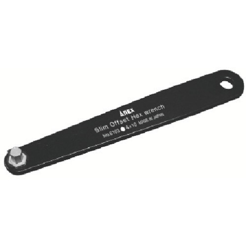 トラスコ中山 アネックス スリムオフセット六角レンチH4×10(ご注文単位1本)【直送品】
