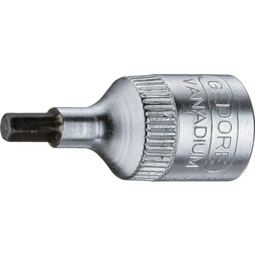 トラスコ中山 GEDORE ヘキサゴンビットソケット 対辺3mm IN20(ご注文単位1個)【直送品】