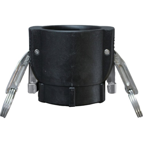 トラスコ中山 トヨックス カムロック ツインロックタイプカプラー メネジ PP 633-DBL1-1/2インチ PP(ご注文単位1個)【直送品】