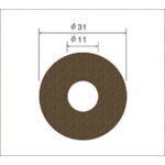 トラスコ中山 ナカニシ サンドペーパーディスク(100枚入)粒度#80 基材:布 外径31mm(ご注文単位1袋)【直送品】