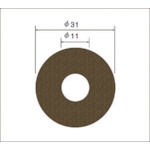 トラスコ中山 ナカニシ サンドペーパーディスク(100枚入)粒度320 基材:布 外径31mm(ご注文単位1袋)【直送品】