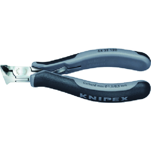トラスコ中山 KNIPEX 6432-120ESD エレクトロニクスエンドカッティングニッパー(ご注文単位1個)【直送品】