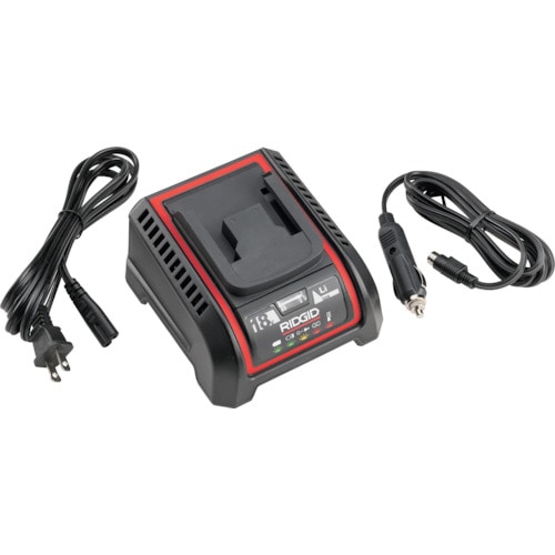 トラスコ中山 RIDGID リチウムイオンバッテリー用充電器100V-230V(ご注文単位1個)【直送品】