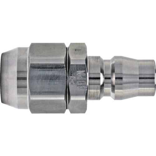 トラスコ中山 日東 ナットカプラ (ウレタンホース取付用プラグ) 相手側ホースサイズ6.5×10・0mm(40402)(ご注文単位1個)【直送品】