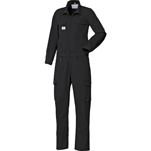 トラスコ中山 AUTO-BI 腰割れつなぎ服6950(女性用)-006ブラック-9(ご注文単位1着)【直送品】