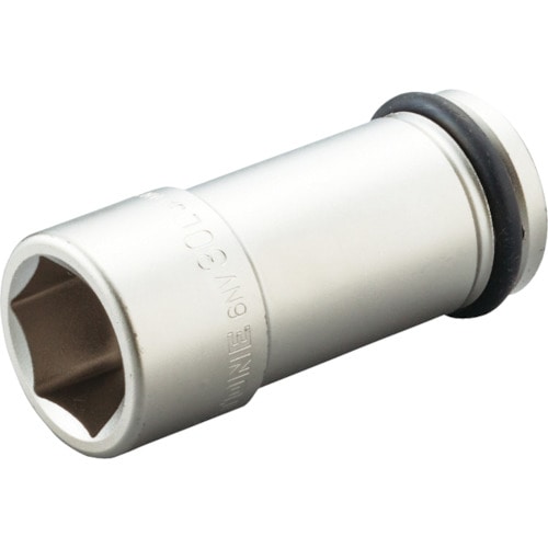 トラスコ中山 TONE インパクト用ロングソケット 対辺寸法33mm 全長100mm(ご注文単位1個)【直送品】