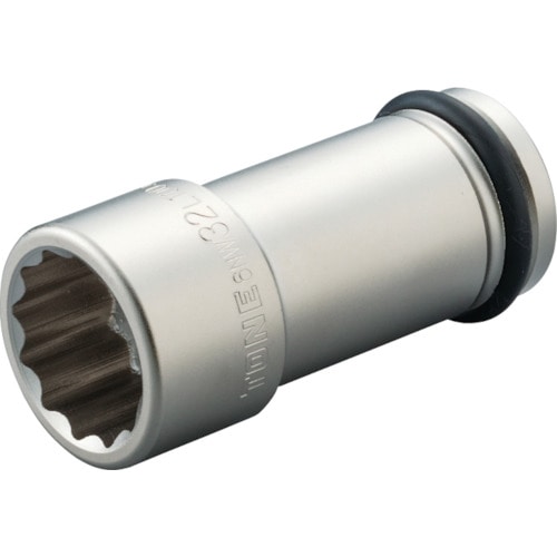 トラスコ中山 TONE インパクト用ロングソケット(12角) 対辺寸法46mm 差込角19.0mm(ご注文単位1個)【直送品】