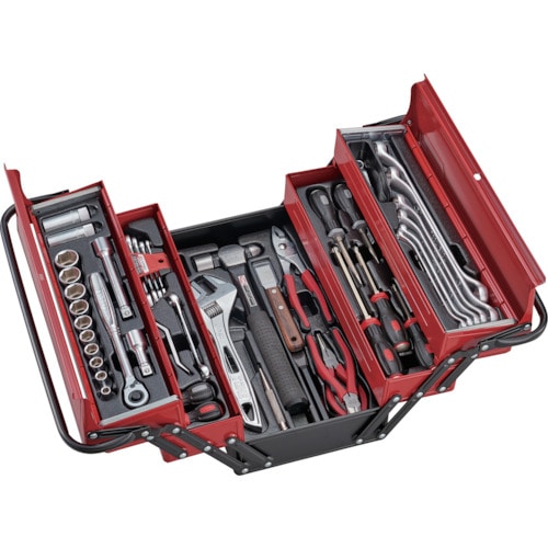 トラスコ中山 TONE ツールセット(オートメカニック用) 56pcs(ご注文単位1セット)【直送品】