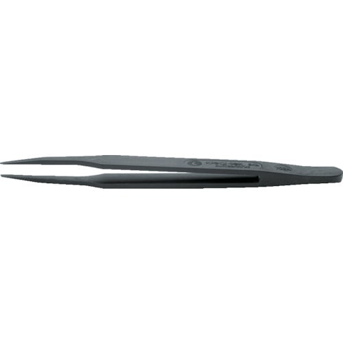 トラスコ中山 idealtek ESDプラスチック製ピンセット 115mm 先細丸型(ご注文単位1本)【直送品】