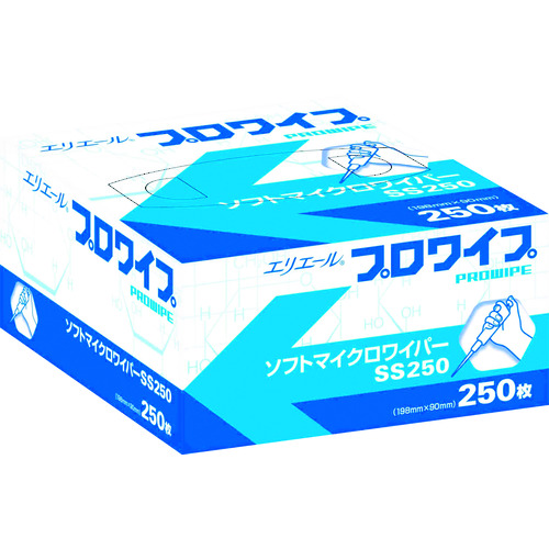 トラスコ中山 エリエール プロワイプソフトマイクロワイパーSS250(ご注文単位1ケース)【直送品】