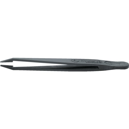 トラスコ中山 idealtek ESDプラスチック製ピンセット 115mm 先平型(ご注文単位1本)【直送品】