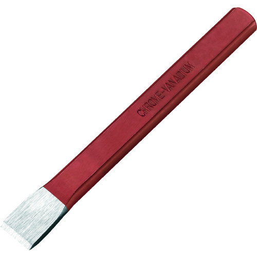 トラスコ中山 RACODON フラットチゼル 125mm 赤(ご注文単位1本)【直送品】