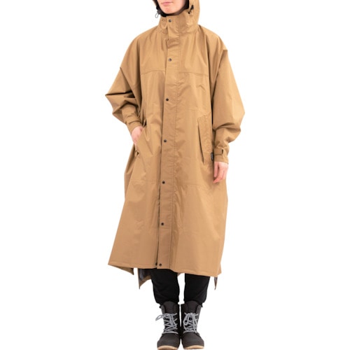 トラスコ中山 カジメイク 7441 サイクルモードハイポンチョ ベーシュ F(ご注文単位1着)【直送品】
