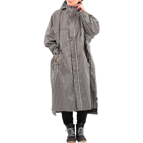 トラスコ中山 カジメイク 7441 サイクルモードハイポンチョ ギンガム F(ご注文単位1着)【直送品】