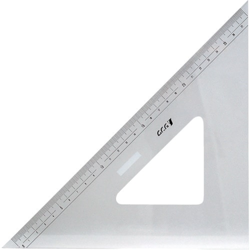 トラスコ中山 シンワ アクリル三角定規30cm(ご注文単位1個)【直送品】