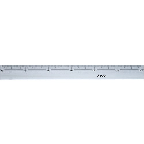 トラスコ中山 シンワ アクリル直定規30cm（ご注文単位1個）【直送品】