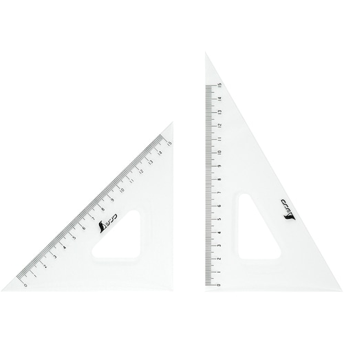 トラスコ中山 シンワ 三角定規 18cm 2枚組(ご注文単位1セット)【直送品】