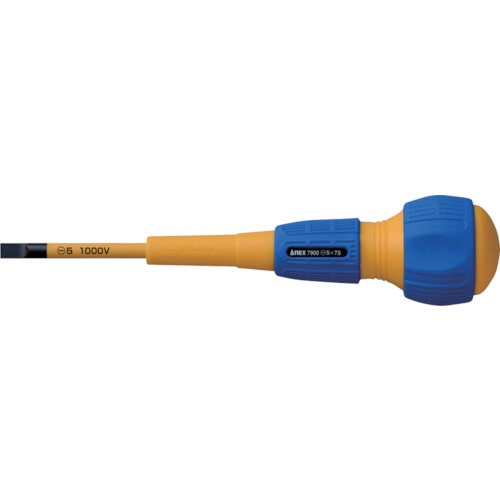 トラスコ中山 アネックス スリム絶縁ドライバー -5×75(ご注文単位1本)【直送品】