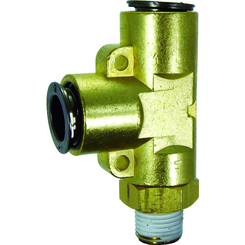 トラスコ中山 チヨダ チューブ継手 フジメイルランティ(金属) 8mm・R1/8(ご注文単位1個)【直送品】