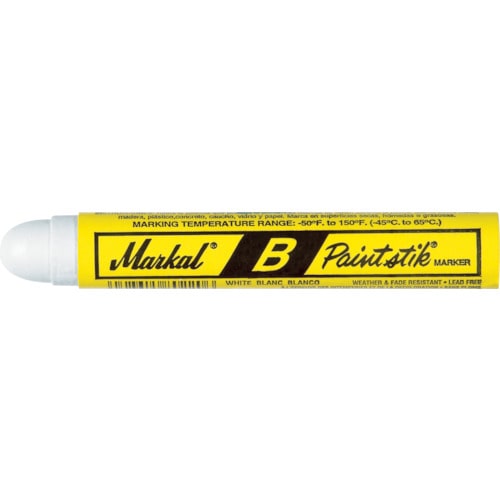 トラスコ中山 LACO Markal 工業用マーカー ペイントスティック B 白（ご注文単位1本）【直送品】
