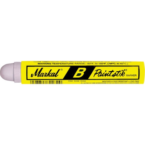 トラスコ中山 LACO Markal 工業用マーカー ペイントスティック B ピンク(ご注文単位1本)【直送品】