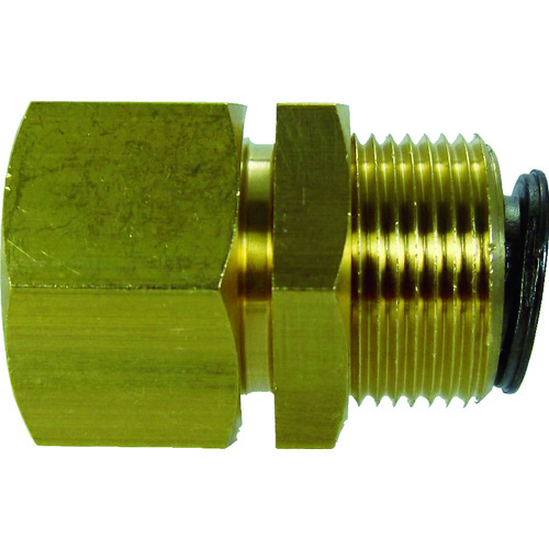 トラスコ中山 チヨダ チューブ継手 フジフィメイルバルク(金属) 8mm・Rc1/4(ご注文単位1個)【直送品】