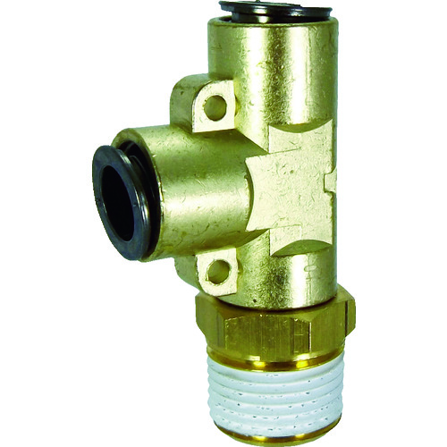 トラスコ中山 チヨダ チューブ継手 フジメイルランティ(金属) 8mm・R3/8(ご注文単位1個)【直送品】