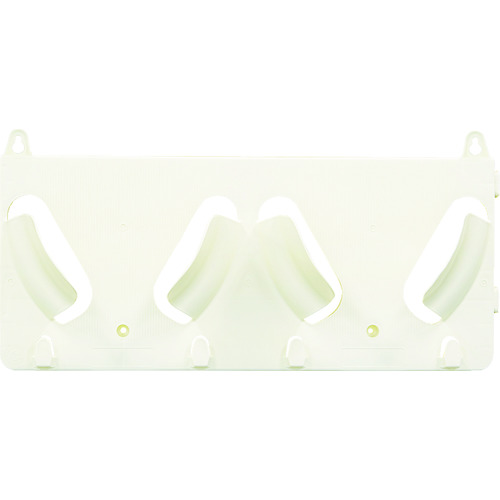 トラスコ中山 タニザワ ヘルメットラック エコラック 2個掛け用(アイボリー)(ご注文単位1個)【直送品】