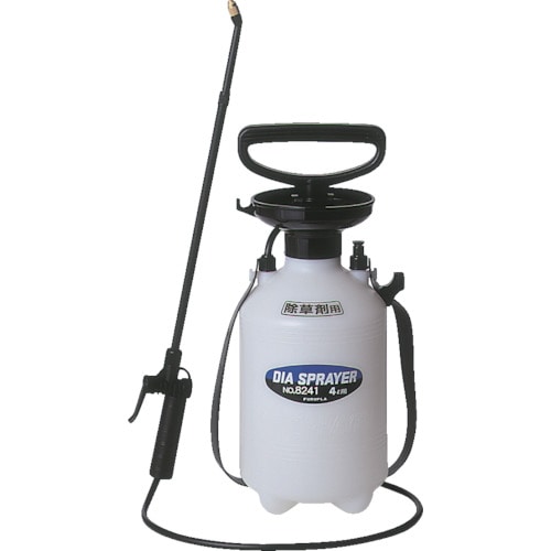 トラスコ中山 フルプラ ダイヤスプレープレッシャー式噴霧器 除草剤用4L(ご注文単位1個)【直送品】