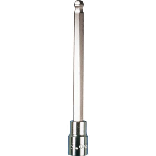 トラスコ中山 エイト 六角ソケットビット テーパー 130mm(差込角9.5mm)3mm 単品(ご注文単位1個)【直送品】