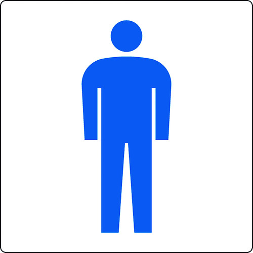 トラスコ中山 ユニット トイレ表示 小 男子（ご注文単位1枚）【直送品】