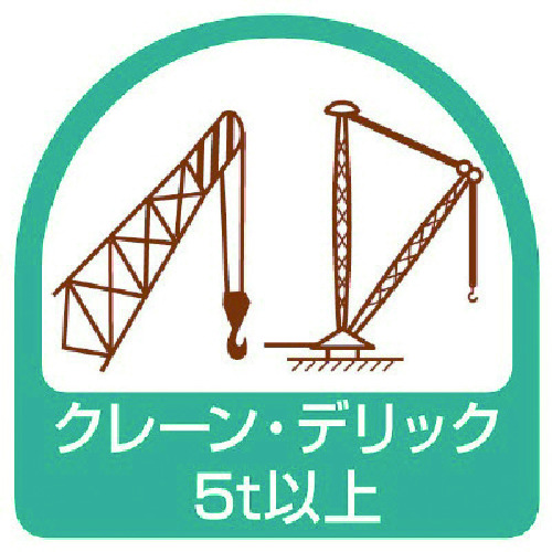 トラスコ中山 ユニット ステッカー クレーン・デリック5t以上・2枚1シート・35X35(ご注文単位1組)【直送品】