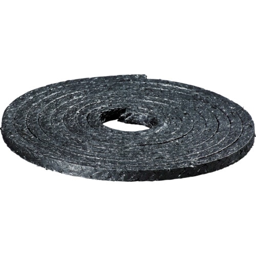 トラスコ中山 Matex バルブ用万能グランドパッキン 幅8mm×長さ3m×高さ8mm(ご注文単位1巻)【直送品】