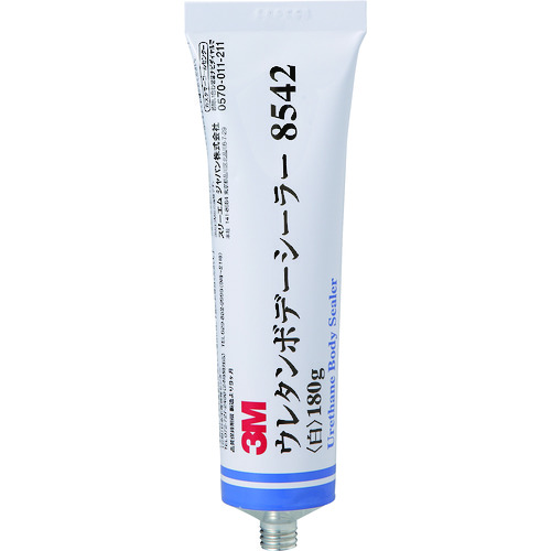 トラスコ中山 3M ウレタンボデーシーラー 8542 白 180g(ご注文単位1本)【直送品】