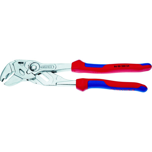 トラスコ中山 KNIPEX プライヤーレンチ 250mm 航空機仕様 切断角度45度(ご注文単位1個)【直送品】