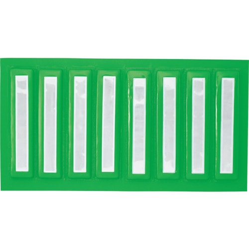 トラスコ中山 ユニット ストライプ反射クッション 緑/白 反射(ご注文単位1枚)【直送品】