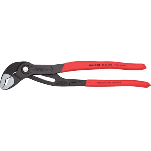 トラスコ中山 KNIPEX ウォーターポンププライヤー コブラ ソフトプラスチックハンドル 300mm 446-9348(ご注文単位1個)【直送品】