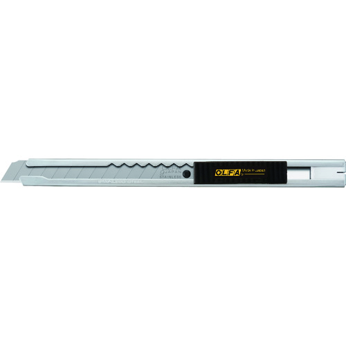 トラスコ中山 OLFA カッターナイフ シルバー 全長132.5mm 替刃2枚付き(ご注文単位1個)【直送品】